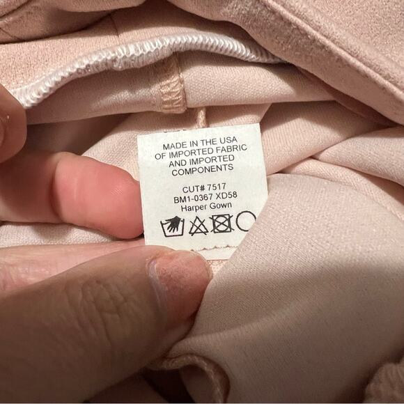 Show Me Your Mumu SMYM Harper Bow Strapless Gown - Dusty Blush NEW XL - Picture 4 of 5